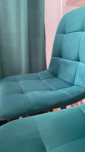 Стул на металлокаркасе Чилли зеленый / белый каркас фото покупателя 153