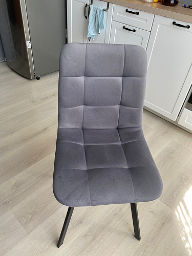 Стул на металлокаркасе Чилли К кирпичный / черный фото покупателя 451