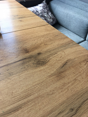 Деревянный стол Лота Лофт 140х80 черный матовый / бетон светлый фото покупателя 43