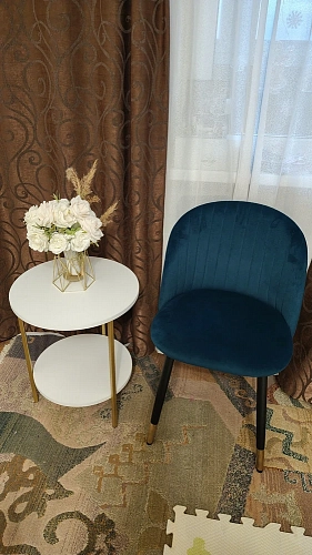 Стул на металлокаркасе Gabi latte / gold / black фото покупателя 45