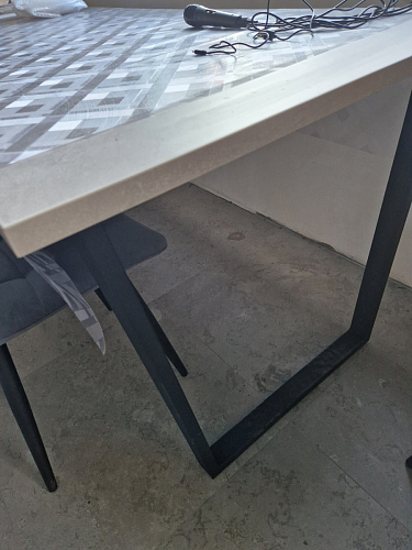 Стол раскладной Лота Лофт 120 25 мм юта / черный матовый фото покупателя 899