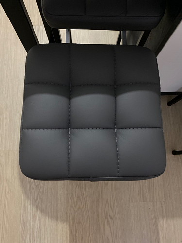 Барный стул Лофт микровелюр катания блэк / черный матовый фото покупателя 136