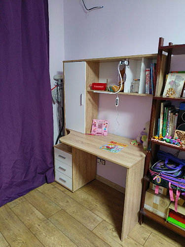 Письменный стол КСТ-16 левый венге / беленый дуб фото покупателя 91