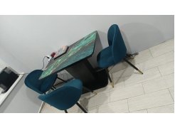 Стул на металлокаркасе Gabi 1 gray / black фото покупателя 596