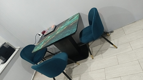 Стул на металлокаркасе Gabi 1 light purple / black фото покупателя 596