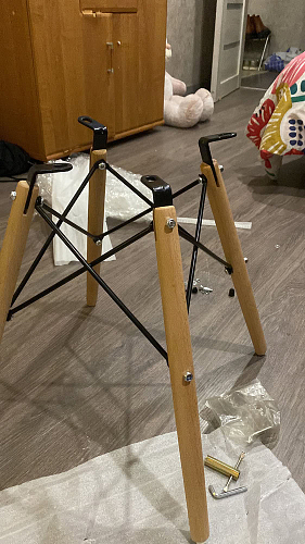 Стул Сindy Eames/Синди Имс мод. 001 yellow / natural фото покупателя 53