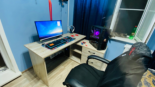 Компьютерный стол КСТ-109Л венге фото покупателя 12