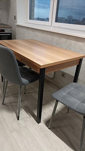 Стол Оригон файерстоун / черный матовый фото покупателя 17