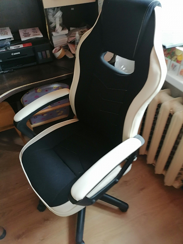 Компьютерное кресло Gamer черное / бежевое фото покупателя 104