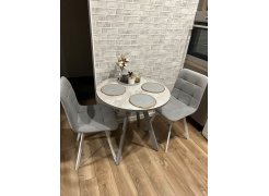 Стул на металлокаркасе Чилли светло-серый / черный фото покупателя 260