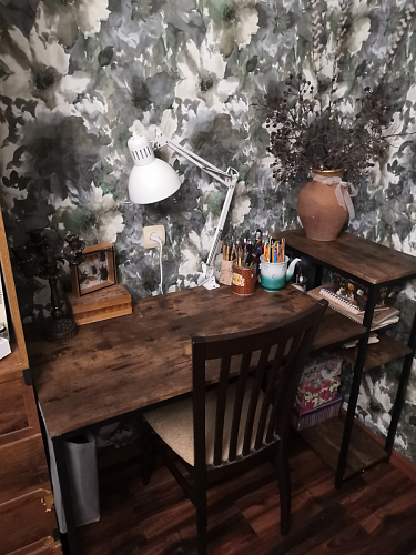 Письменный стол Wd-15/Вд-15 burnt/обгоревшее дерево фото покупателя 7