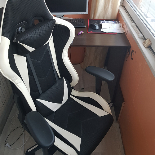 Компьютерное кресло Kano черное / красное фото покупателя 8