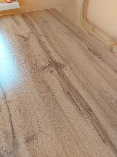 Стол Тринити Лофт 120 32 мм бетон / черный матовый фото покупателя 518