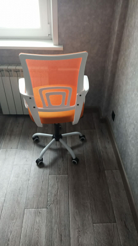 Компьютерное кресло Ergoplus белое / голубое фото покупателя 22