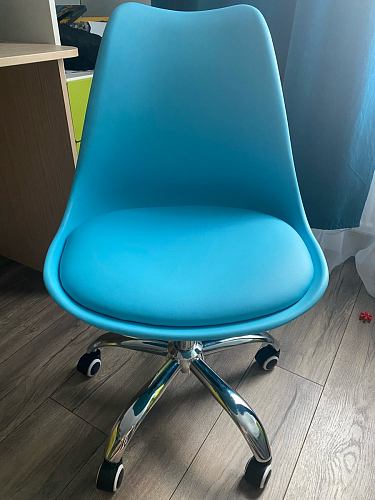 Компьютерное кресло Kolin с подушкой clear / white фото покупателя 325