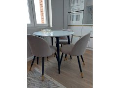 Стул на металлокаркасе Gabi 1 gray / black фото покупателя 29