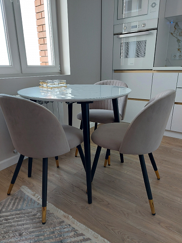 Стул на металлокаркасе Gabi 1 light purple / black фото покупателя 29