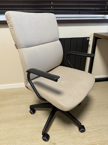 Компьютерное кресло Benefit/Бенефит флок серый 29 фото покупателя 2