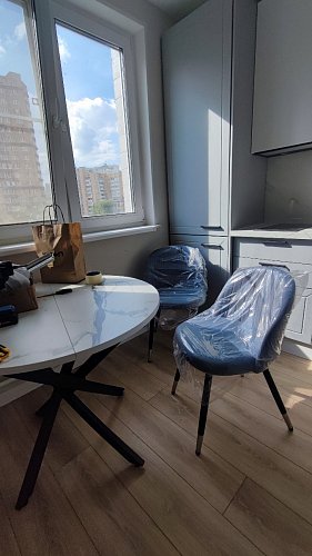 Стул на металлокаркасе Gabi latte / gold / black фото покупателя 351