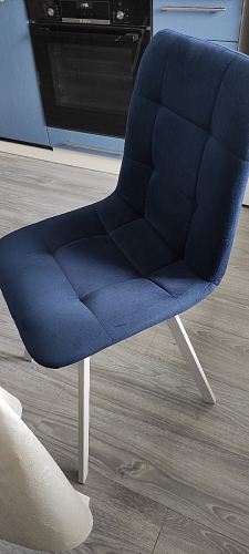 Стул на металлокаркасе Чилли К кирпичный / черный фото покупателя 82