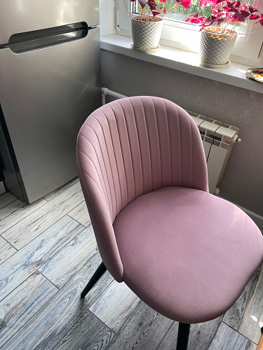 Стул на металлокаркасе Gabi latte / gold / black фото покупателя 45