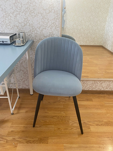 Стул на металлокаркасе Gabi 1 light purple / black / gold фото покупателя 250