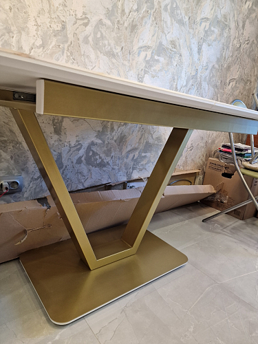 Стол на тумбе Бугун обсидиан / черный фото покупателя 26