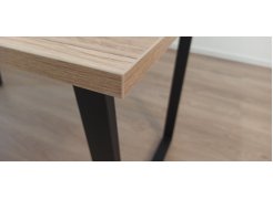 Деревянный стол Лота Лофт 120(160)х75 черный матовый / бетон светлый фото покупателя 466