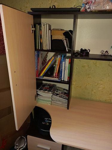 Стол компьютерный КСТ-16 бетон / белый фото покупателя 85