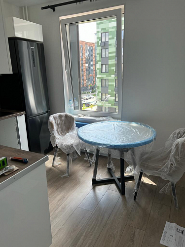 Стул на металлокаркасе Алиссум серо-лиловый velutto 49 / белые ножки фото покупателя 1