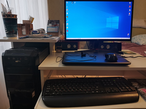 Стол компьютерный Джаз-24 правый белый фото покупателя 19