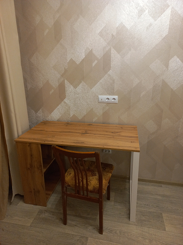 Письменный стол Битти Лофт 116х60х75 дуб вотан / черный матовый фото покупателя 132