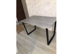 Деревянный стол Лота Лофт 120(160)х75 черный матовый / бетон светлый фото покупателя 106