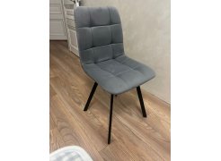 Стул на металлокаркасе Чилли синяя ткань / белый фото покупателя 585