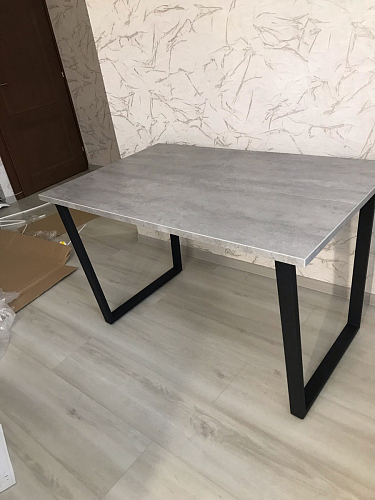 Стол раскладной Лота Лофт 120 25 мм юта / черный матовый фото покупателя 106