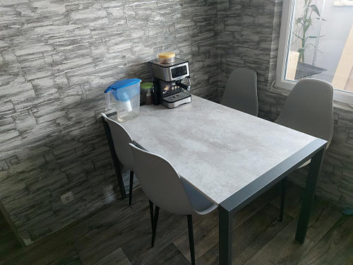 Стол Центавр бетон / графит фото покупателя 70