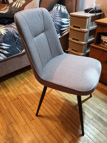 Стул на металлокаркасе Texas 1 поворотный бежевый / черный фото покупателя 2