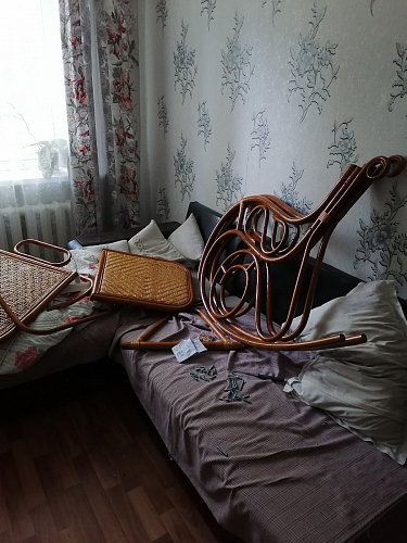 Кресло-качалка Milano/Милано ротанг коньяк фото покупателя 8