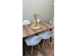 Стол Тринити Лофт 120 32 мм бетон / черный матовый фото покупателя 125