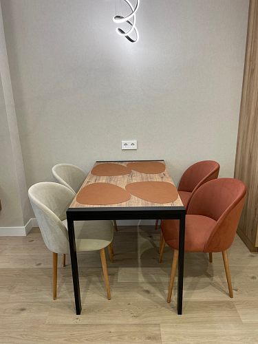 Стол Центавр дуб галифакс / черный матовый фото покупателя 49