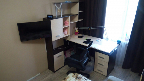 Стол компьютерный КС15 белый правый фото покупателя 39