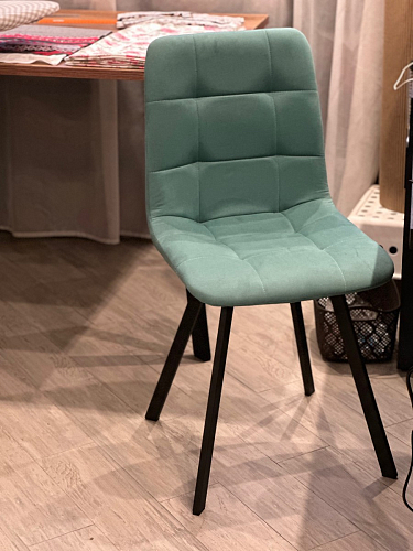 Стул на металлокаркасе Чилли К темно-серый (velutto 32) / черный фото покупателя 149