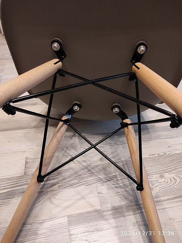 Пластиковый стул Eames PC-015 желтый фото покупателя 48