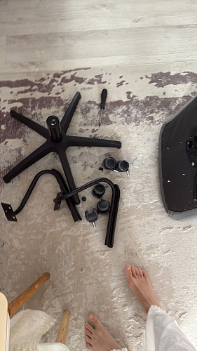 Компьютерное кресло Benefit/Бенефит флок бежевый 7 фото покупателя 41