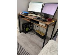 Письменный стол Леон Лофт дуб делано светлый / белый матовый фото покупателя 1