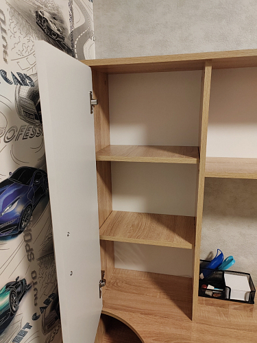 Письменный стол КСТ-16 левый венге / беленый дуб фото покупателя 82