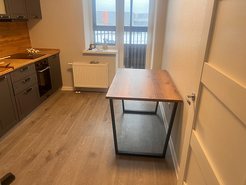 Деревянный стол Лота Лофт 140х80 черный матовый / бетон светлый фото покупателя 533