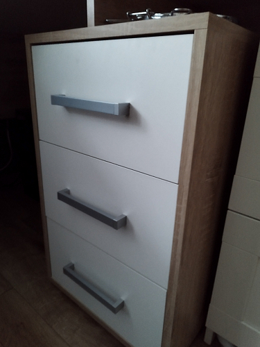 Компьютерный стол Лайт-2 120 см угловой дуб сонома / белый фото покупателя 17