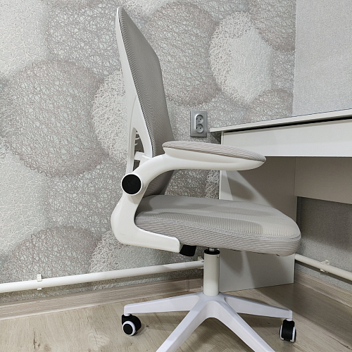 Компьютерное кресло Konfi light gray / blue / white фото покупателя 249