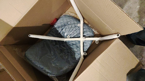 Стул на металлокаркасе Capri голубой фото покупателя 34